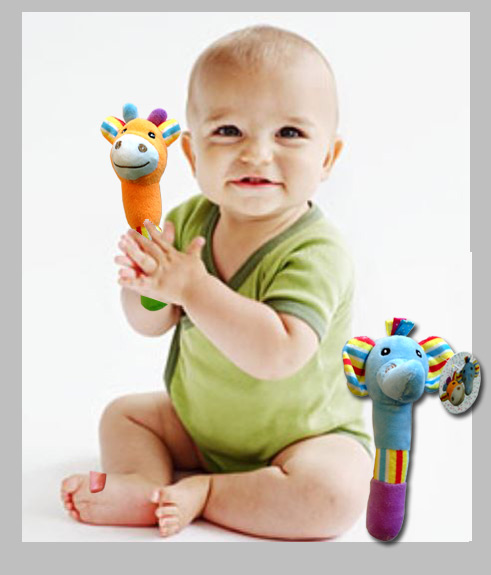 Animal Baby Rattle Plush - Baby Gifts - Buy Holiday Shop Gifts