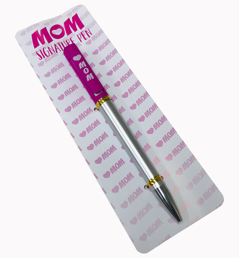 Mom Signature Pen On Card - Mom Gifts - Buy Holiday Shop Gifts