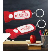 #1 Teacher Flashlight Key Chain - Teacher Gifts - Buy Holiday Shop Gifts